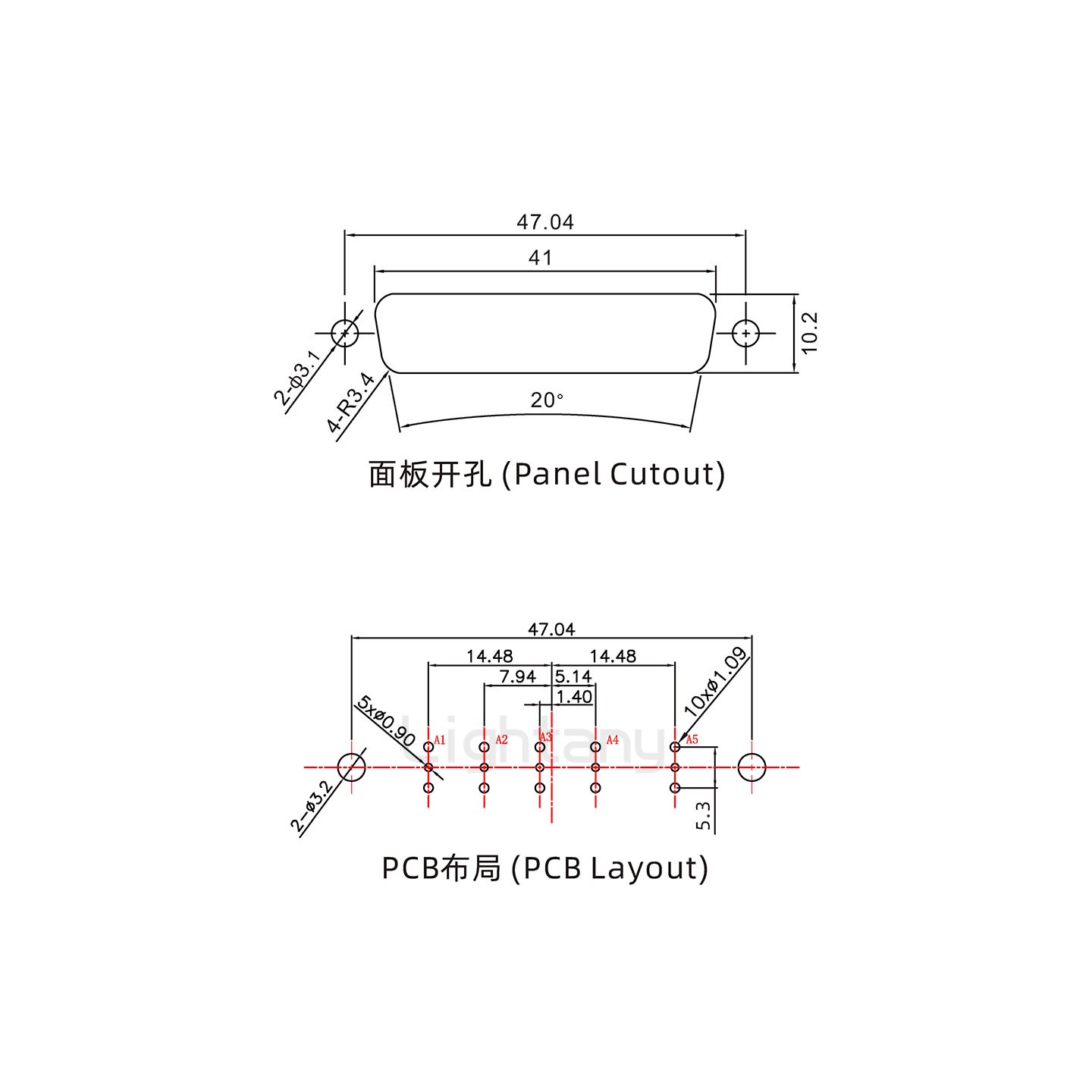 防水5W5公直插板/鉚魚(yú)叉/鎖螺絲/射頻同軸50歐姆